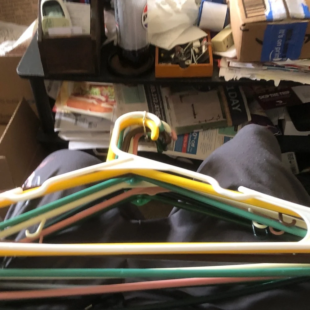 Multi-Color Plastic Clothing Hangers - Pack